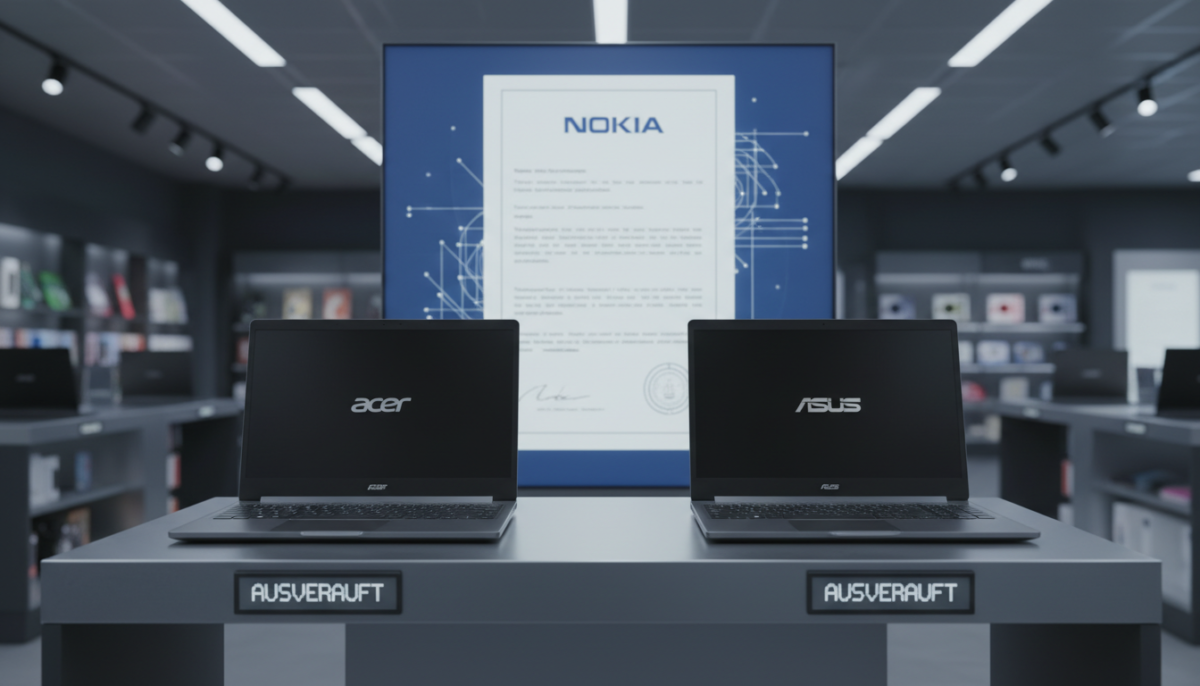 acer et asus doivent interrompre la vente de leurs pc en allemagne après que nokia a remporté une bataille juridique importante concernant le brevet hevc.