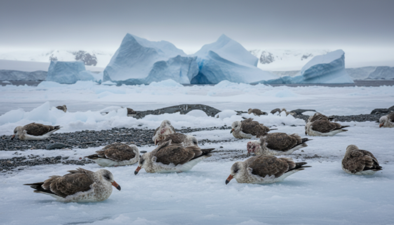 Grippe aviaire H5N1 mortelle confirmée en Antarctique après une mortalité massive de skuas