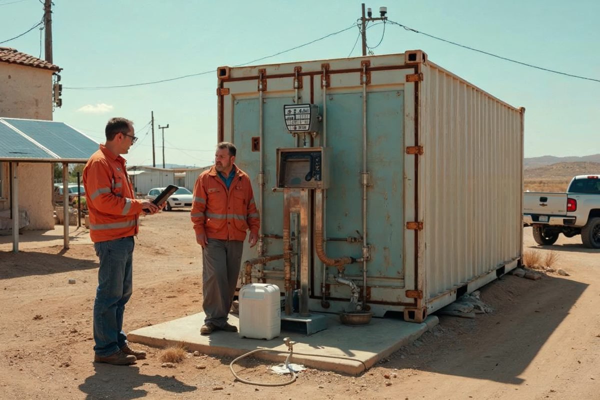 Machine conteneur produisant de l’eau potable à partir de l’air