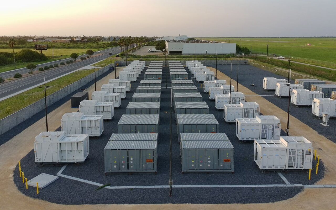 Citrus Flatts centre de stockage batterie Texas, unités containerisées