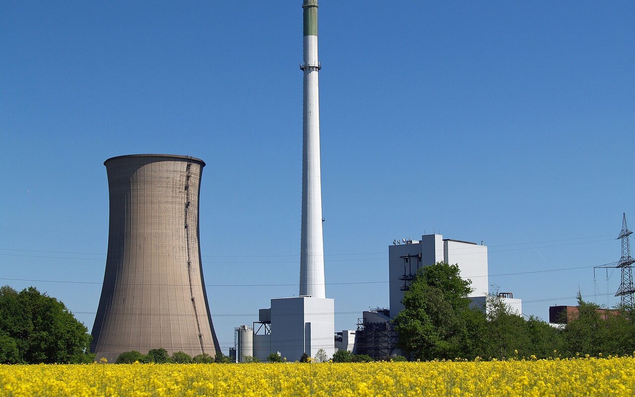 Centrale thermique au charbon Gustav Knepper à Castrop-Rauxel, Allemagne, avec ses installations industrielles
