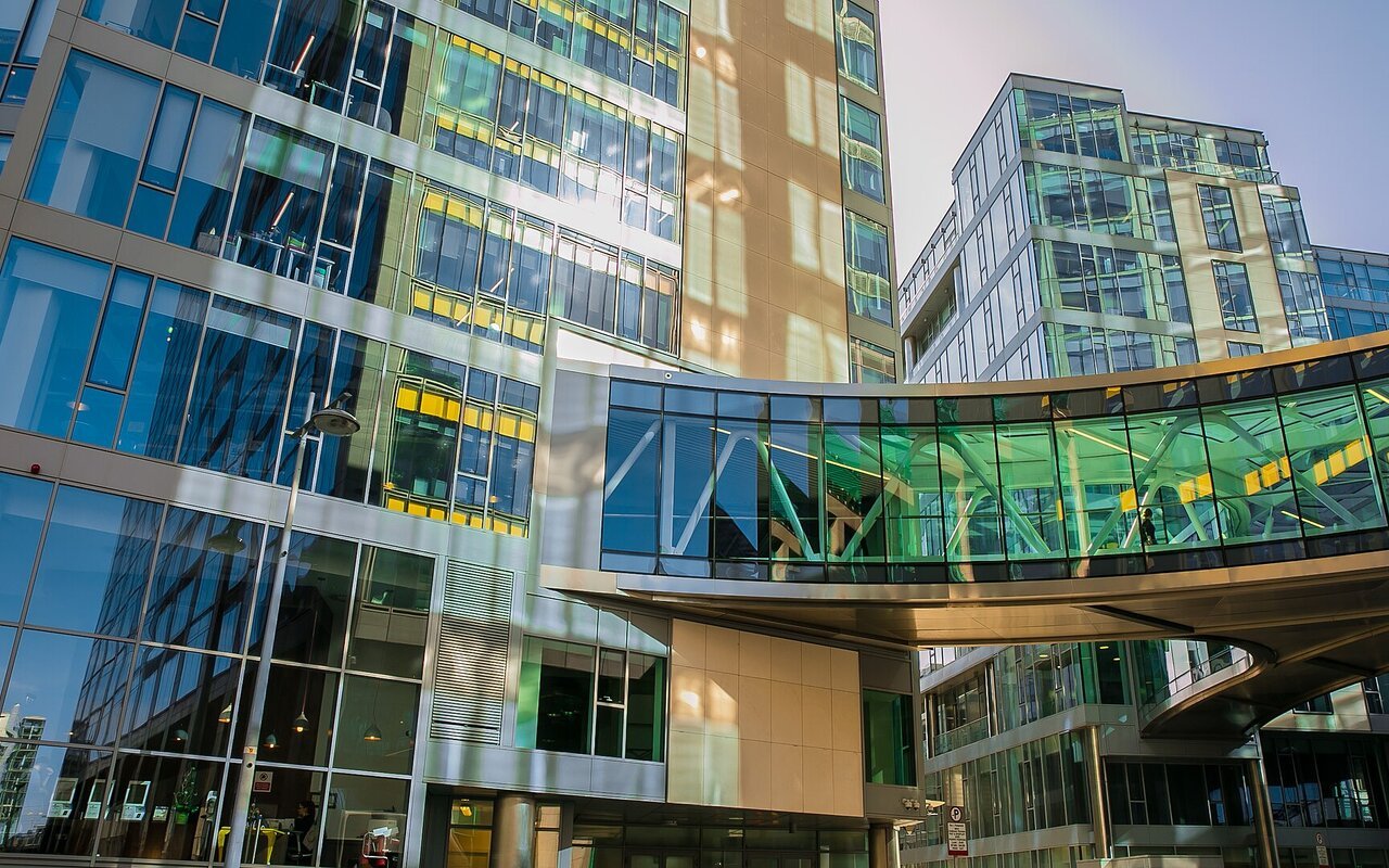 Siège de Google à Dublin, Irlande, bâtiment moderne de la société
