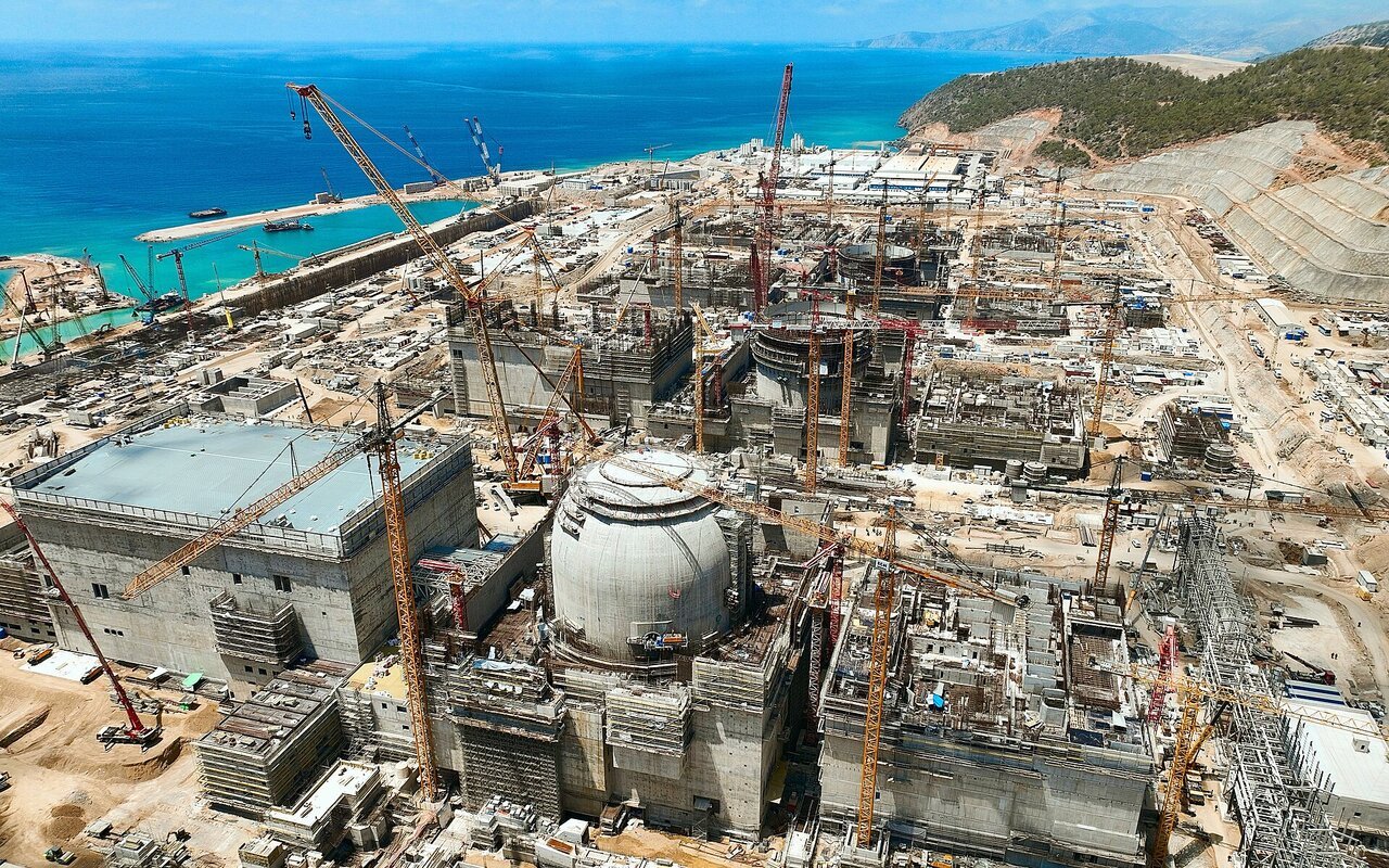 Centrale nucléaire en construction à Akkuyu, Turquie