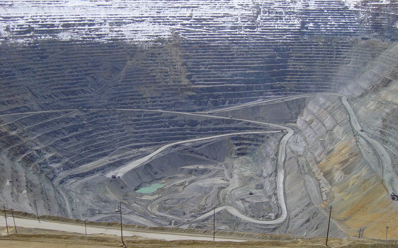 Mine à ciel ouvert de Bingham Canyon en Utah