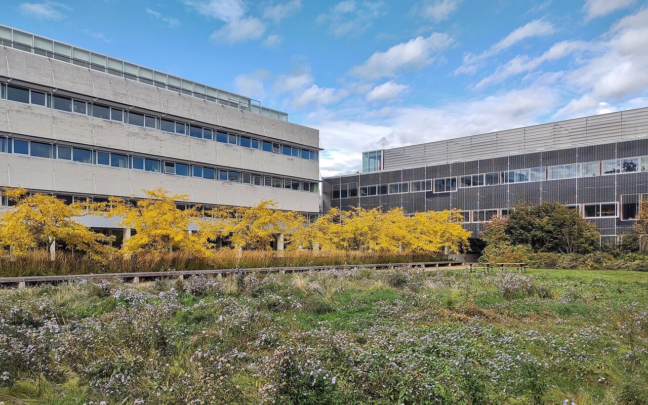 Bâtiment moderne du Laboratoire de recherche sur les écosystèmes aquatiques et du Centre de biodiversité Beaty