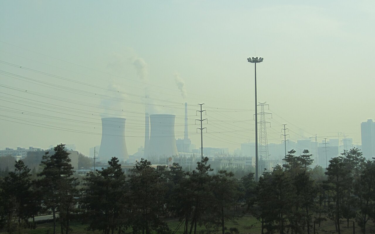 Centrale électrique au charbon dans le district de Baqiao à Xi'an, Chine