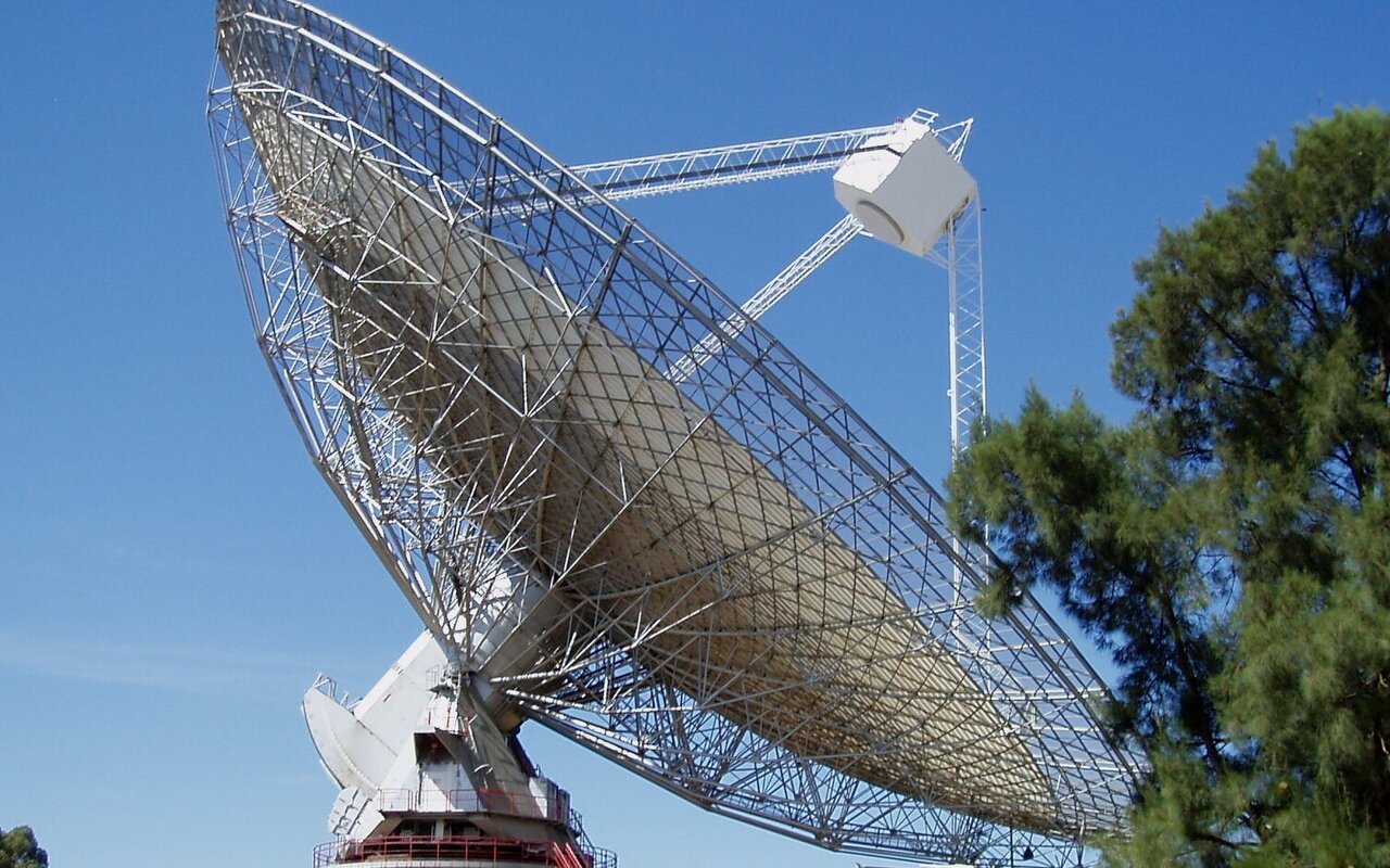 Vue générale de l'Observatoire Parkes en Nouvelle-Galles du Sud