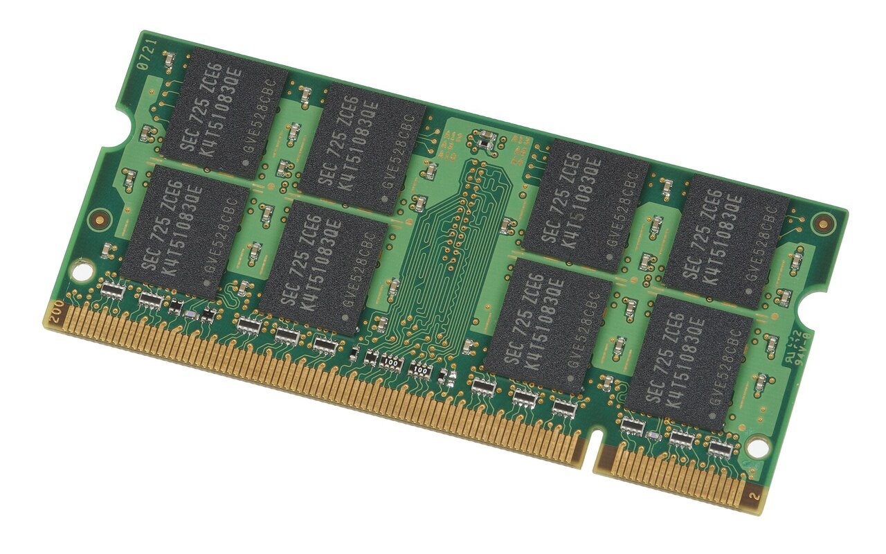 Barrette de RAM DDR2 1 Go Samsung 667 MHz extraite d'un MacBook 2007