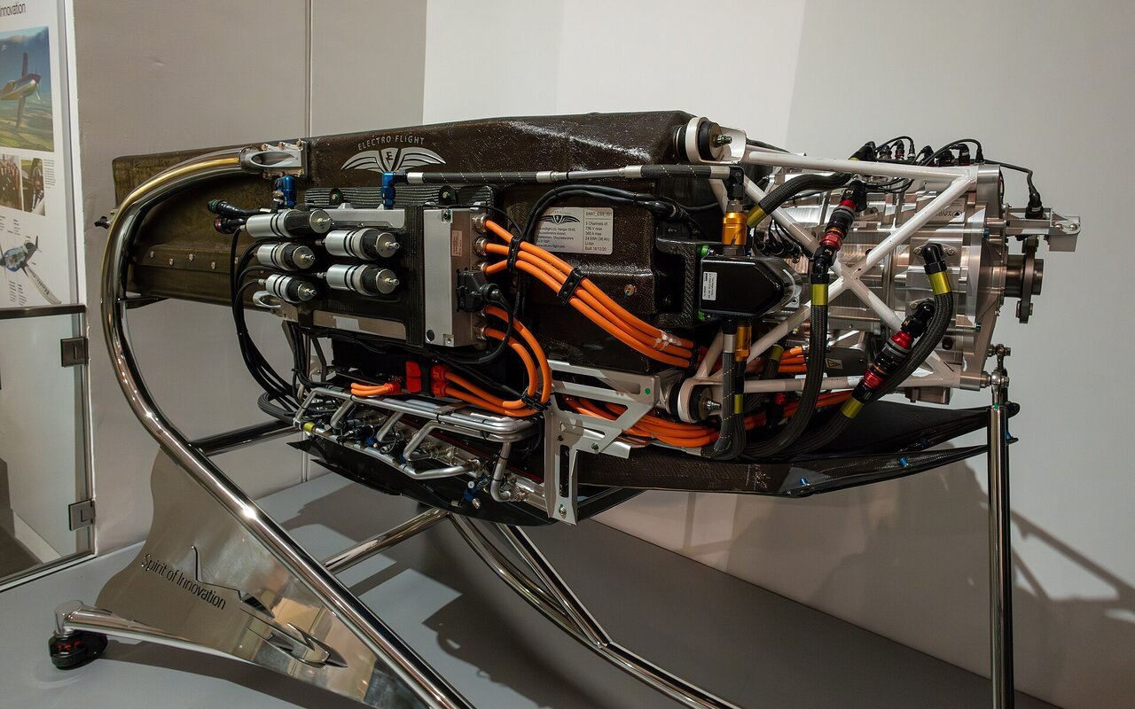 Chaîne de transmission électrique du Spirit of Innovation au Science Museum de Londres